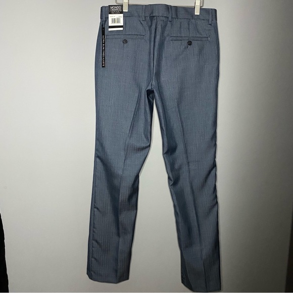 [32] Mondo Di Marco Ultra Slim Dress Pants | Blue - Picture 6 of 9